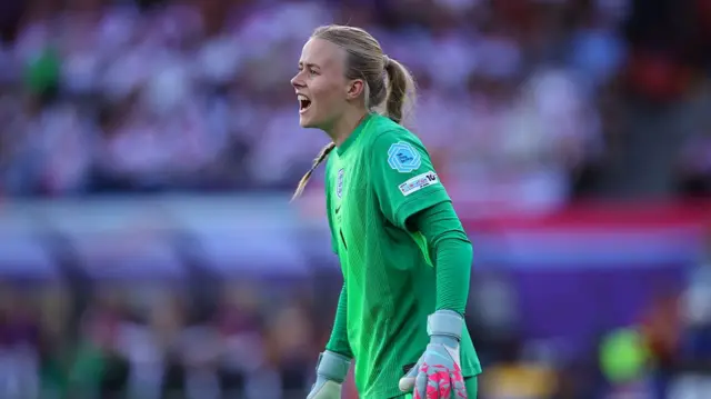 Hannah Hampton of England