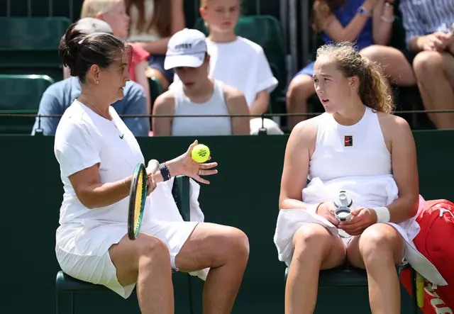 Conchita Martinez and Mirra Andreeva