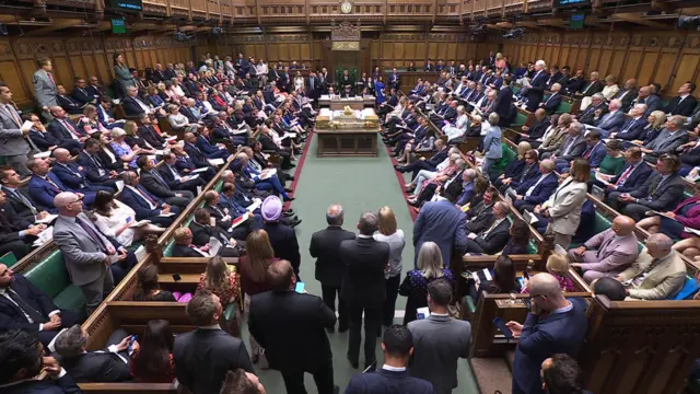 Wide shot of house of commons