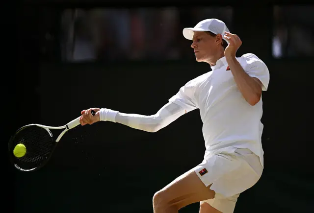 Jannik Sinner at Wimbledon
