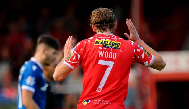 Harry Wood shows frustration