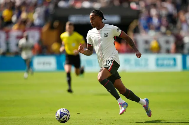 Joao Pedro on the move with the ball