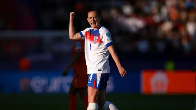 Keira Walsh of England reacts