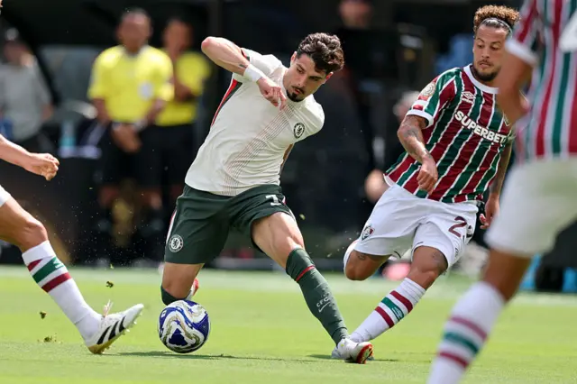 Pedro Neto in action in the Club World Cup semi-finals