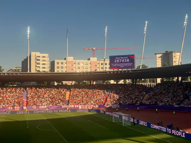 Record group stage attendance for Euro 2025