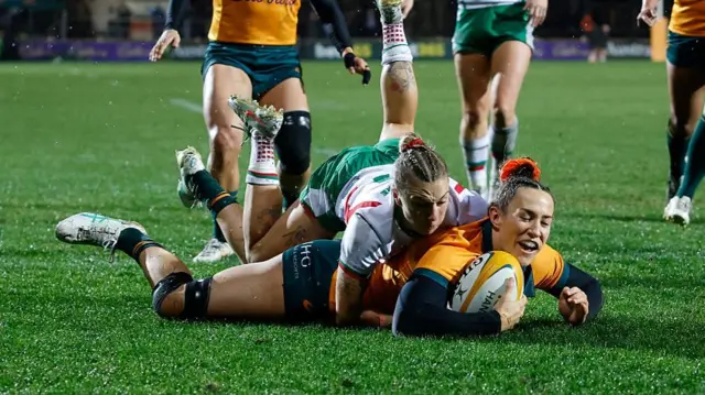 Maya Stewart scores