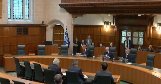 Judges sit down in the supreme court to deliver a judgement