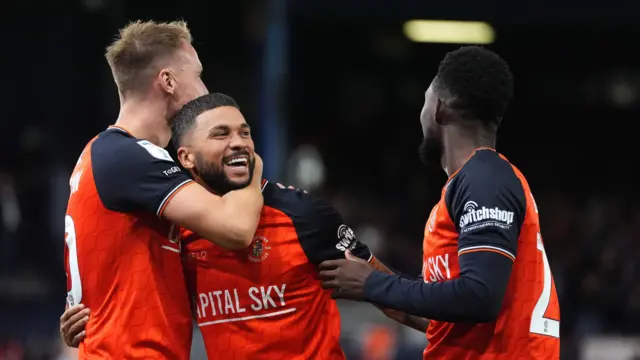 Luton Town celebrate