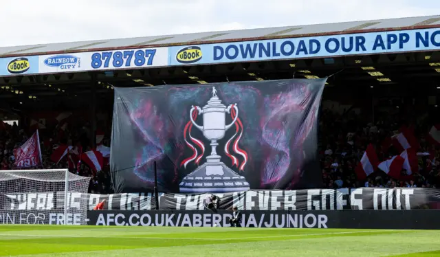 'There Is a Light That Never Goes Out.' Aberdeen banner