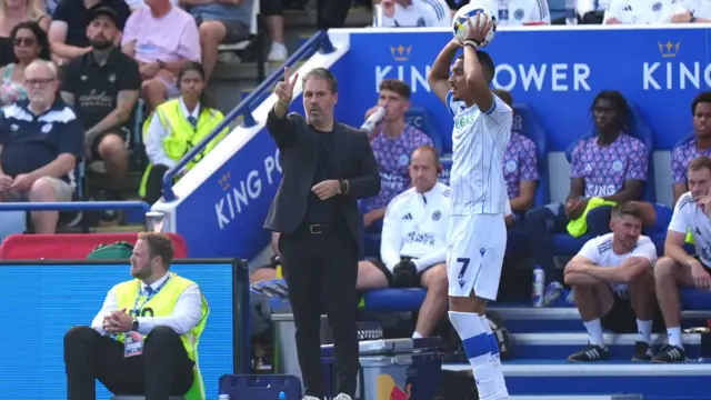 Marti Cifuentes on the touchline