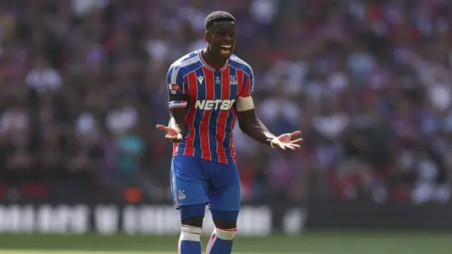Marc Guehi reacts during the Community Shield