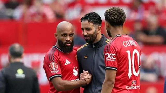 Ruben Amorim, Matheus Cunha and Bryan Mbeumo