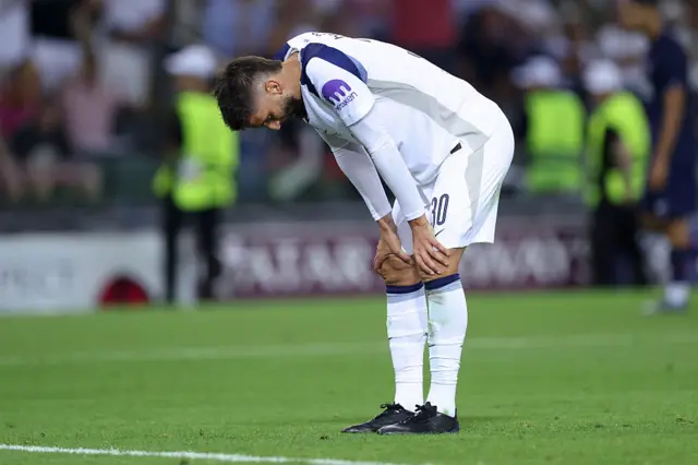 Bentancur stands on his haunches