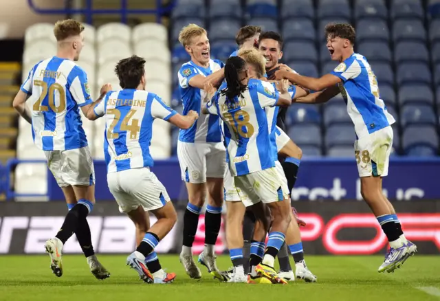 Huddersfield celebrate