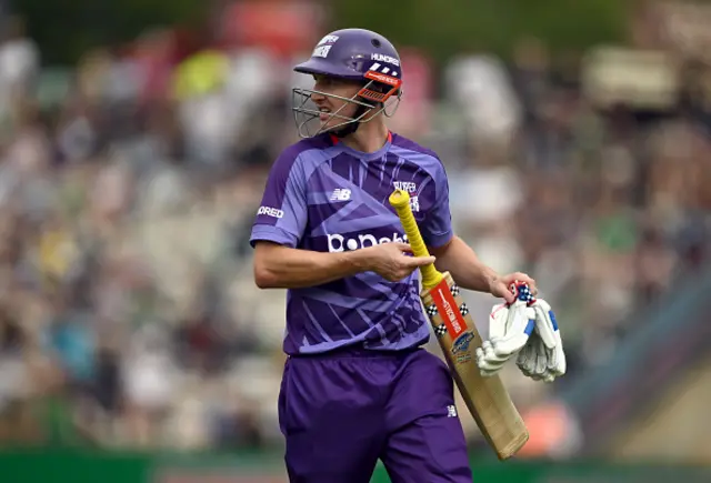 Harry Brook of Northern Superchargers walks off