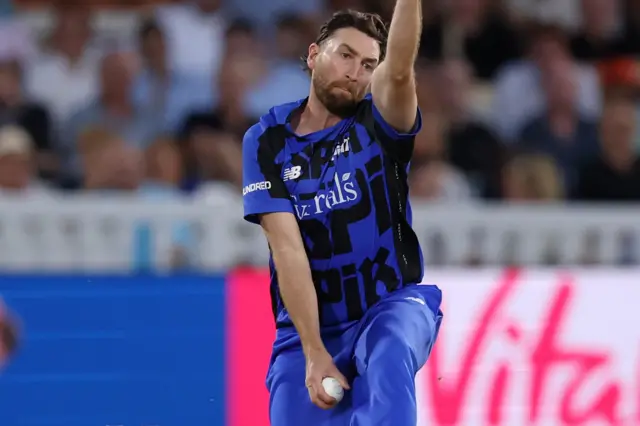 Richard Gleeson bowls