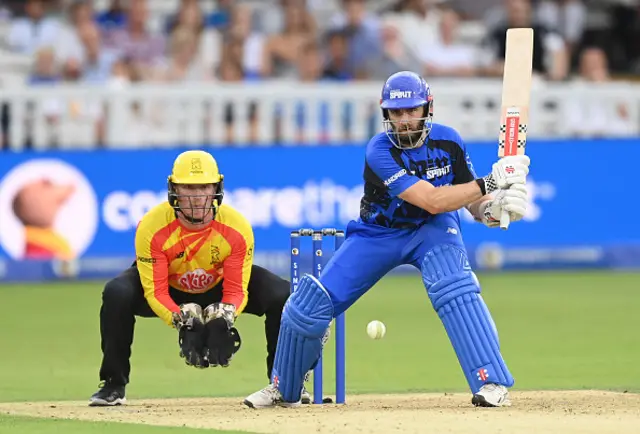 Kane Williamson of London Spirit bats