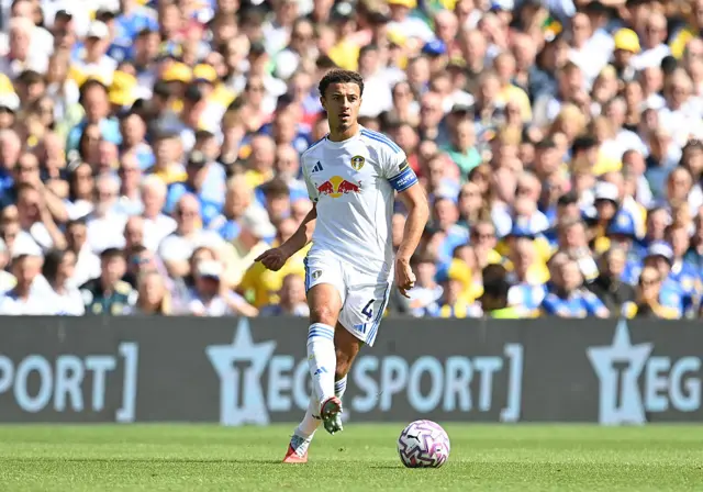 Ethan Ampadu of Leeds United is pictured in action