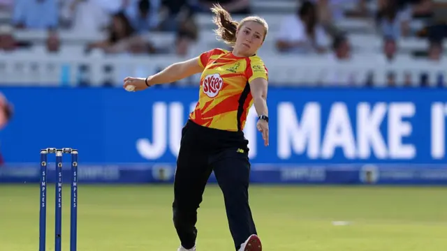 Cassidy McCarthy bowls vs Trent Rockets