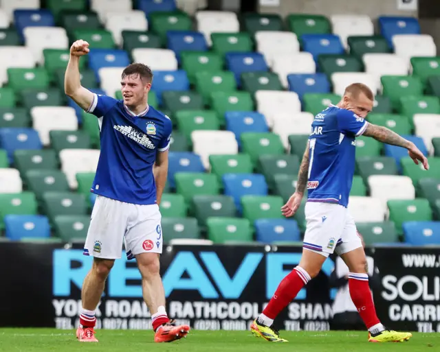 Kieran Offord celebrates