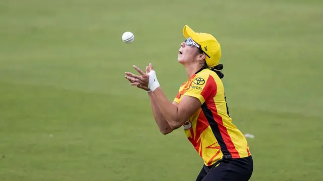 Emma Jones catches Cordelia Griffith at Lords