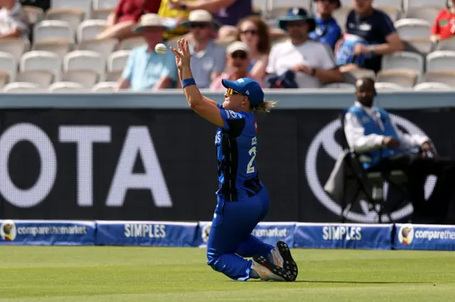 Danielle Gibson of London Spirit takes the catch