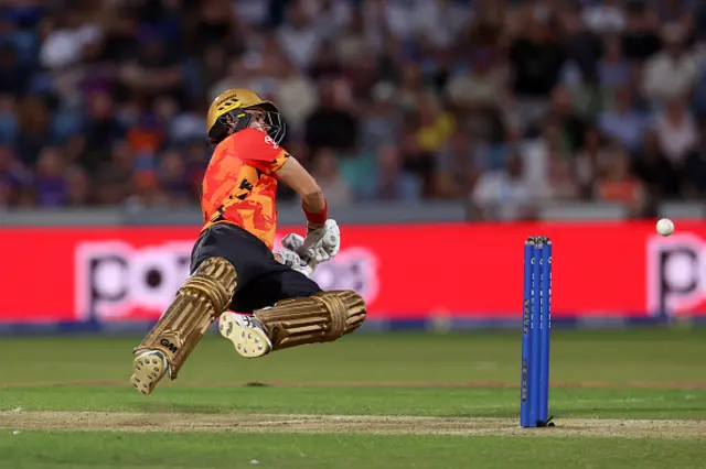 Jacob Bethell of Birmingham Phoenix goes to ground
