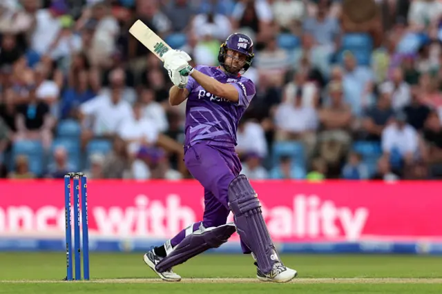 Dawid Malan of Northern Superchargers bats