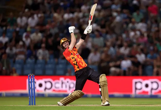 Adam Milne of Birmingham Phoenix bats