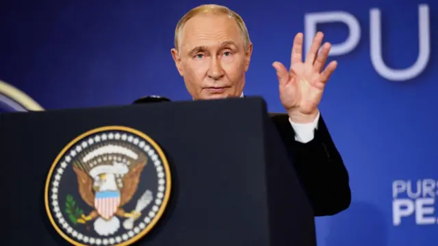 Vladimir Putin speaks in Alaska
