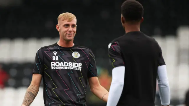 St Mirren players warming up