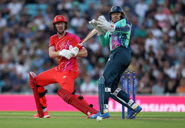 Luke Wells of Welsh Fire bats