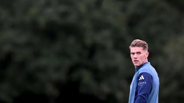 Gyokeres during Arsenal training