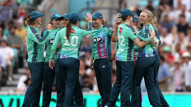 Oval Invincibles celebrate victory