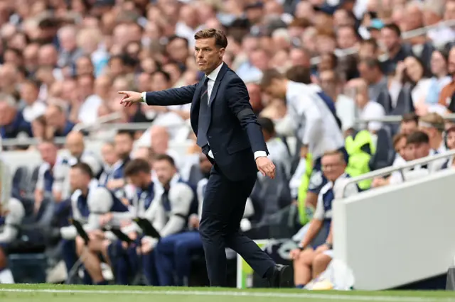 Scott Parker, Manager of Burnley, gestures