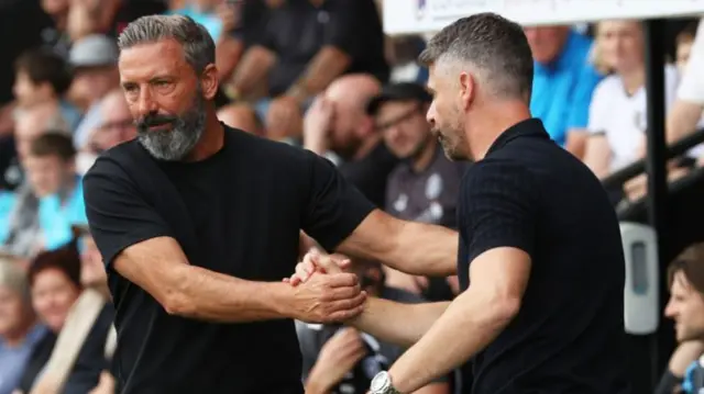 Derek McInnes and Stephen Robinson