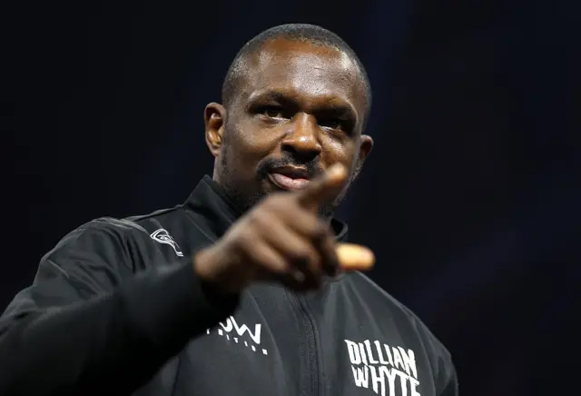 Dillian Whyte pointing