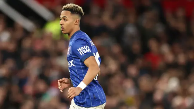 Omari Hutchinson in action for Ipswich