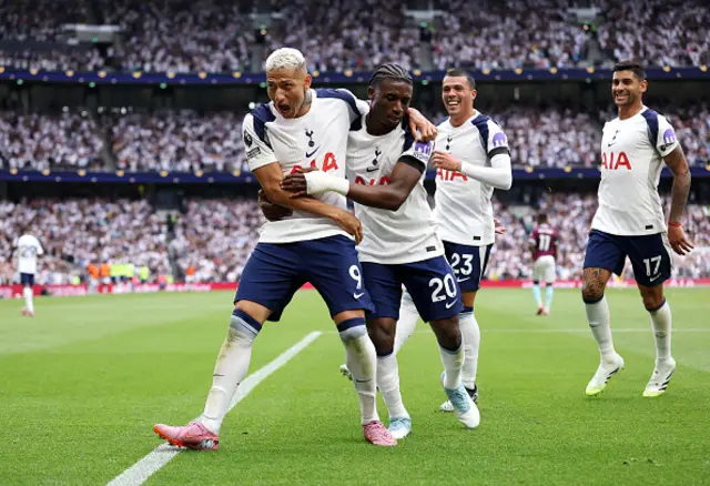 Richarlison of Tottenham Hotspur celebrates