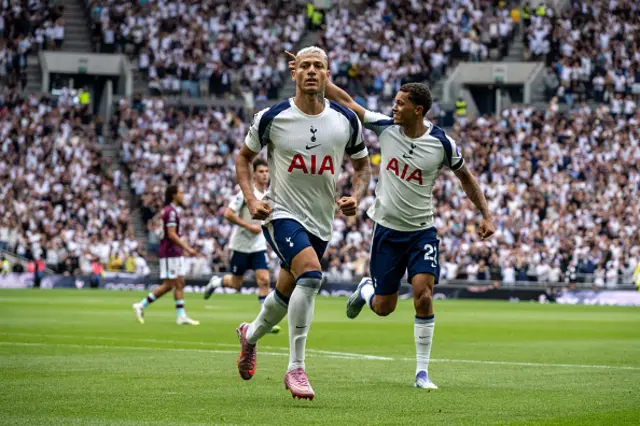 Richarlison of Tottenham Hotspur celebrates