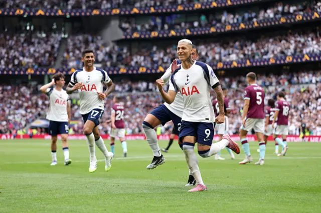 Richarlison of Tottenham Hotspur celebrates