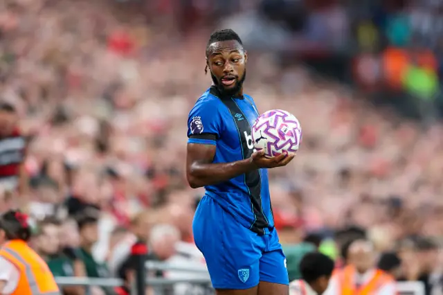Antoine Semenyo of Bournemouth who was subject to racist abuse