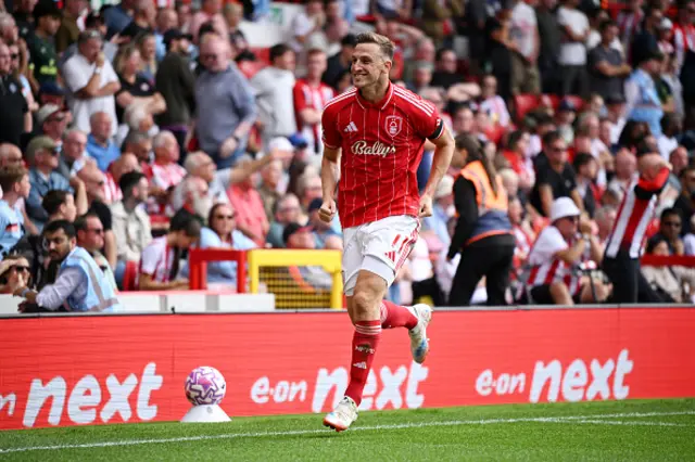 Chris Wood of Nottingham Forest celebrates