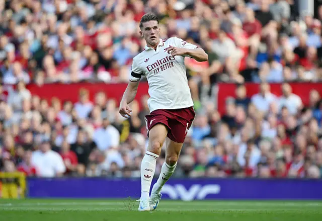 Viktor Gyoekeres of Arsenal looks on