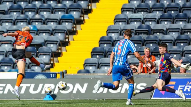 Owen Stirton scores for Dundee United