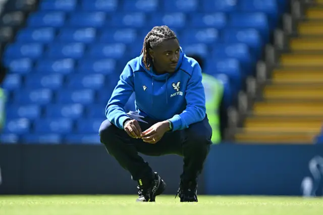 Eberechi Eze of Crystal Palace looks on