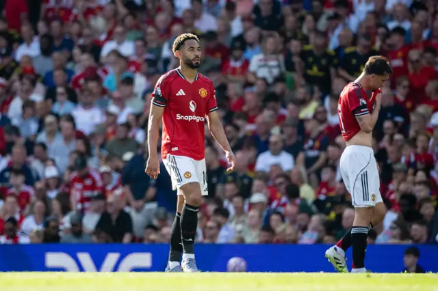 Matheus Cunha of Manchester United looks on