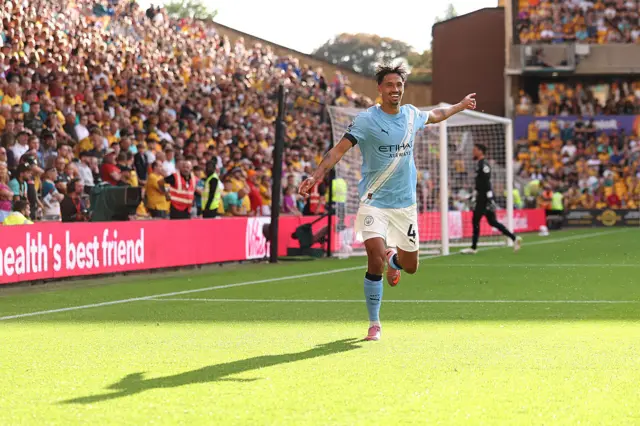 Manchester City celebrate a goal