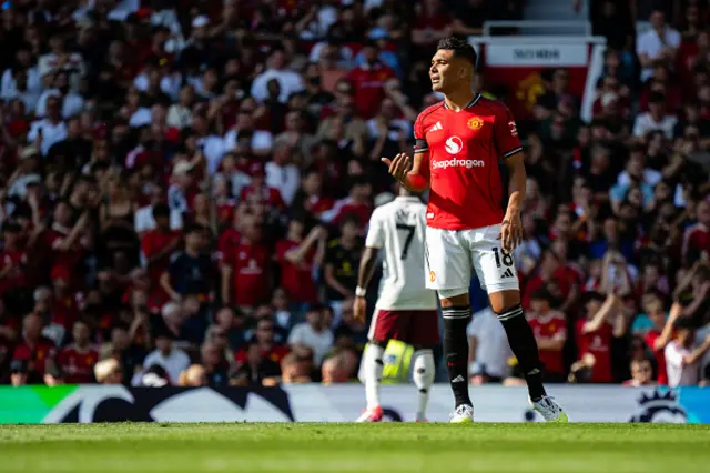 Casemiro of Manchester United in action