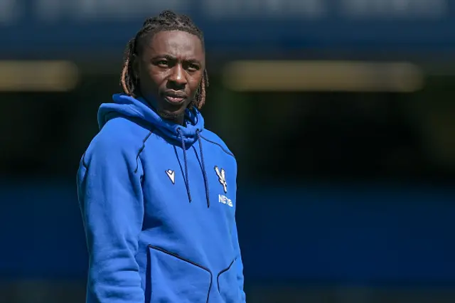 Eberechi Eze of Crystal Palace looks on